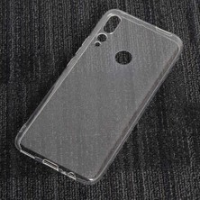 Case 4U Honor 9X - Huawei Y9 Prime 2019 Kılıf A+ Şeffaf Lüx Süper Yumuşak 0.3mm Ince Slim Silikon + Cam Ekran Koruyucu Temperli Şeffaf