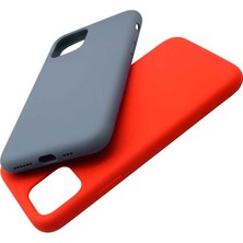 Case 4U Apple iPhone 11 Kılıf Silk Silikon + Cam Ekran Koruyucu Kırmızı