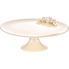 Decorium Lıvıano Florına 33 cm Ayaklı Servıs Tabagı