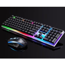 Ally G21 USB Led Işıklı Oyuncu Klavye Ve Mouse Set Al-29790