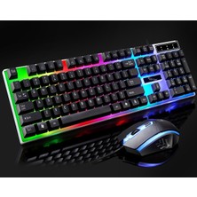 Ally G21 USB Led Işıklı Oyuncu Klavye Ve Mouse Set Al-29790