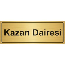 Özarslan DizaynKazan Dairesi Yönlendirme Levhası 7 x 20 cm Altın Renk