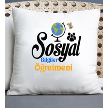 Nil Hediye Sosyal Bilgiler Öğretmeni Temalı Yastık