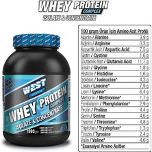 West Nutrition Whey Protein Complex Isolate & Concentrate 1980 gr 66 Servis