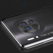 Microcase Huawei Mate 30 Kamera Lens Koruma Halkası - Kapalı Tasarım - Siyah