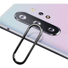 Microcase Samsung Galaxy Note 10 Plus Kamera Lens Koruma Halkası - Açık Tasarım - Siyah