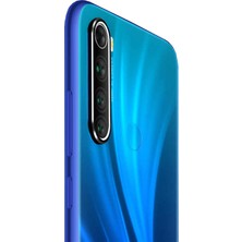 Microcase Xiaomi Redmi Note 8 Kamera Lens Koruma Halkası - Açık Tasarım - Siyah