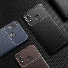 Tekno Grup Huawei Mate 10 Lite Kılıf Karbon Desenli Lux Negro Silikon + Cam Ekran Koruyucu Siyah