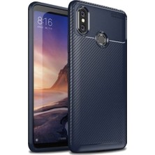 Tekno Grup Xiaomi Mi Max 3 Kılıf Karbon Desenli Lux Negro Silikon Lacivert