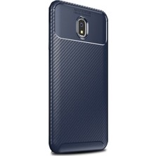 Tekno Grup Xiaomi Redmi 8A Kılıf Karbon Desenli Lux Negro Silikon Lacivert