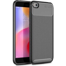 Tekno Grup Xiaomi Redmi Go Kılıf Karbon Desenli Lux Negro Silikon Siyah