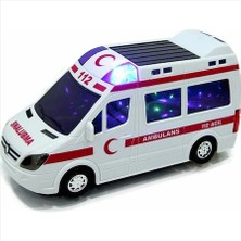 Güven Pilli 3D Işıklı Oyuncak Ambulans Arabası