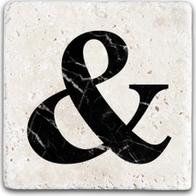 Oscar Stone Decor Harf Bardak Altlığı