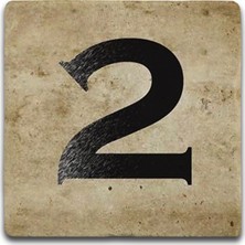 Oscar Stone Decor Harf Bardak Altlığı