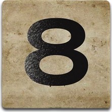 Oscar Stone Decor Harf Bardak Altlığı