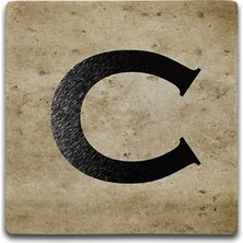 Oscar Stone Decor Harf Bardak Altlığı