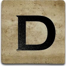 Oscar Stone Decor Harf Bardak Altlığı