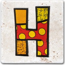 Oscar Stone Decor Harf Bardak Altlığı