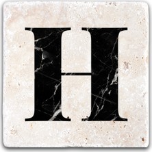 Oscar Stone Decor Harf Bardak Altlığı