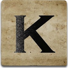 Oscar Stone Decor Harf Bardak Altlığı