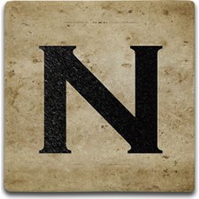 Oscar Stone Decor Harf Bardak Altlığı