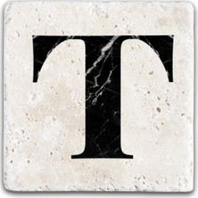 Oscar Stone Decor Harf Bardak Altlığı