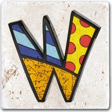 Oscar Stone Decor Harf Bardak Altlığı