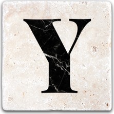 Oscar Stone Decor Harf Bardak Altlığı