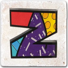 Oscar Stone Decor Harf Bardak Altlığı