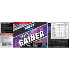 West Nutrition Mass Gainer Çilek Aromalı Karbonhidrat Tozu + Kreatin Paketi + Shaker