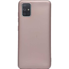 Case Street Samsung Galaxy A71 Kılıf Premier Silikon Esnek Koruma Bronz