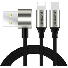 Ally Floveme 2in1  Ve Micro USB USB Kablo AL-25890 - Yeşil