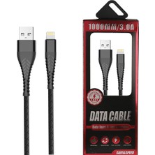 Ally Lightning 3.0A Hızlı Şarj USB Kablo AL-28706 - Siyah
