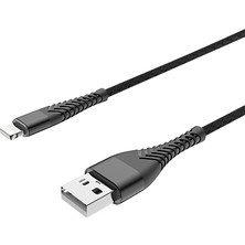 Ally Lightning 3.0A Hızlı Şarj USB Kablo AL-28706 - Siyah