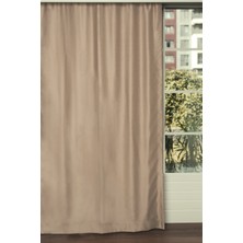 Caserta Home 1/3 Sık Pileli Blackout Karartma Güneşlik Perde V4 Bej - 100 x 210 cm