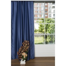 Caserta Home 1/2 Seyrek Pileli Blackout Karartma Güneşlik Perde V24 İndigo - 100 x 150 cm