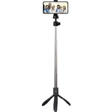 Microcase Uzaktan Kumandalı Bluetooth Selfie Çubuğu 3 Ayaklı 60 cm Tripod - K06