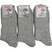 Norweger Socks 3 Lü Paket Yıkanmış Yün Çorap