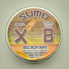 Effe Sumo X8 Mikro Fiber Ip Misina 300M 0.15MM Çekeri 13.61KG