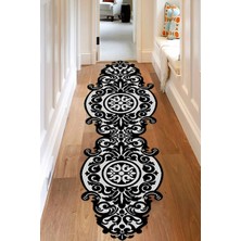 Resmiro Kaymaz Taban Yıkanabilir Dekoratif Lazer Kesim Desenli Dijital Baskılı Halı