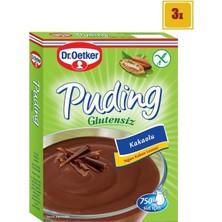 Dr.Oetker Glutensiz Kakaolu Puding 147 gr x 3