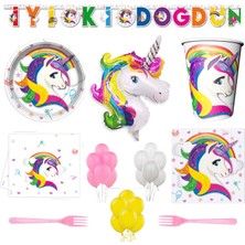 Gökçe Unicorn 16 Kişilik Doğum Günü Parti Seti