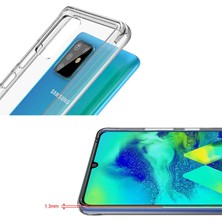 Coverzone Samsung Galaxy A81 Kılıf Armor Opacity Silikon Şeffaf