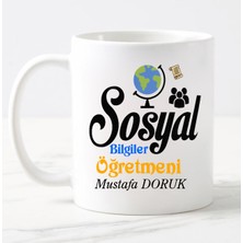 Nil Hediye Sosyal Bilgiler Öğretmeni Temalı Kupa