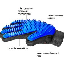 Anpro Evcil Hayvan Tüy Temizleme ve Bakım Eldiveni