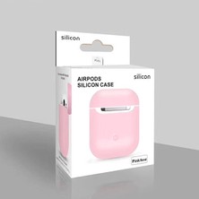 Apple Airpods  Soft Silikon Tam Kaplayan Kılıf AL-30348 - Açık Pembe