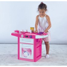 Dolu Unicorn Sesli Lavabolu Bulaşık Makinesi Pembe