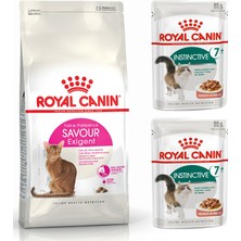 Royal Canin Adult Yetişkin Exigent Iştah Açıcı Kedi Maması 2 kg + Royal Canin Yetişkin 7+ Yaş Kedi Maması 2 Adet