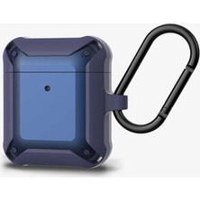 Coverzone Apple Airpods Kılıf Heawy Armor Mavi