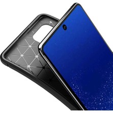 Coverzone Samsung Galaxy S10 Lite Kılıf Karbon Delüx Tpu Silikon Dlx + Nano Glass Siyah